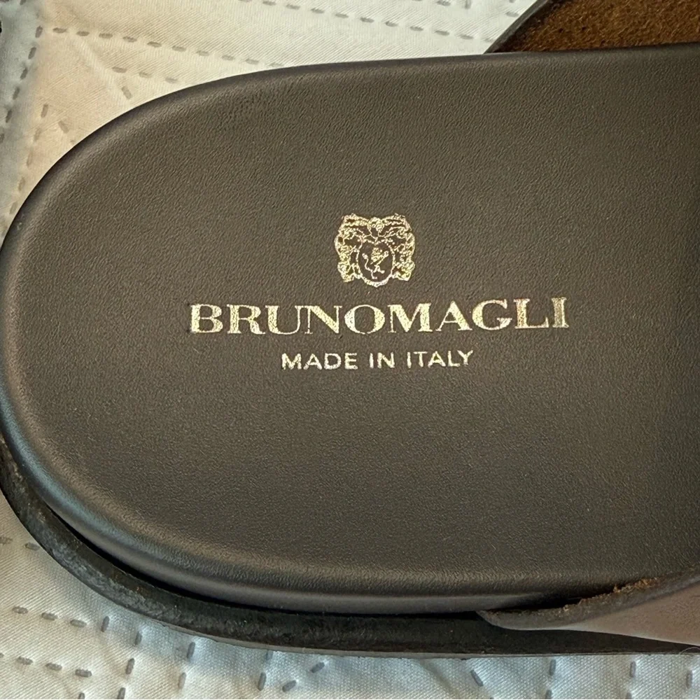 Bruno Magli Men's Brown Leather Sandals Size 10.5